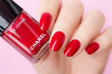 famous chanel red nail polish|Chanel nail polish afterglow.